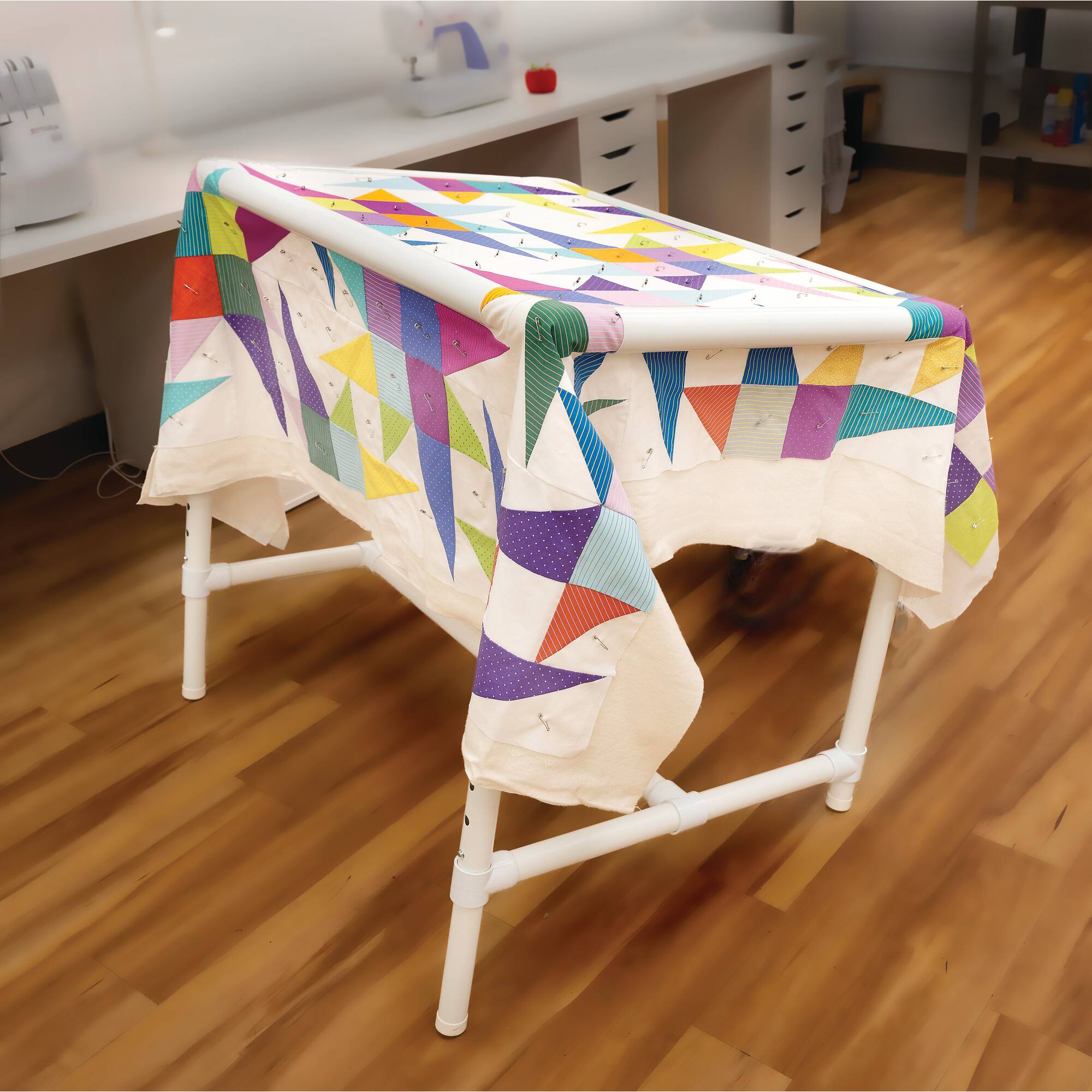 Dritz® 35'' White Adjustable Quilter's Floor Frame